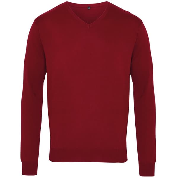 Premier Strikket sweater med V-hals til mænd