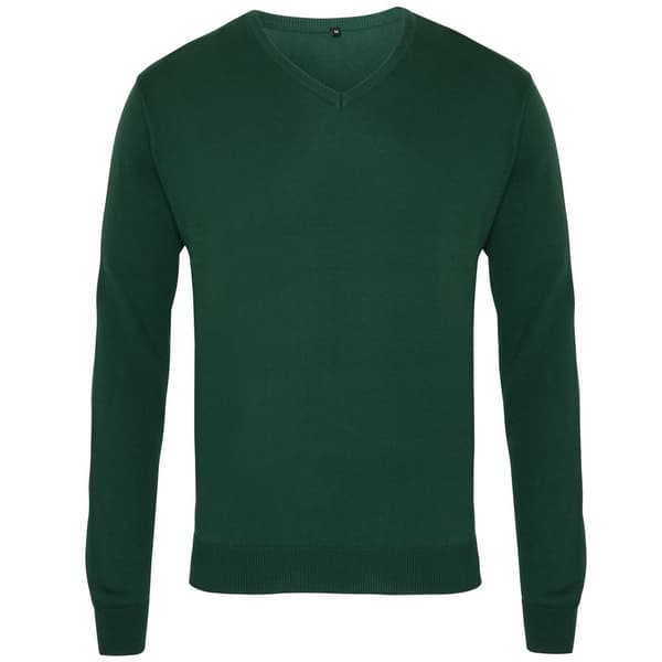 Premier Strikket sweater med V-hals til mænd