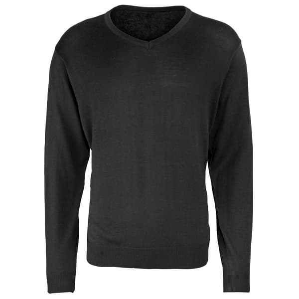 Premier Strikket sweater med V-hals til mænd