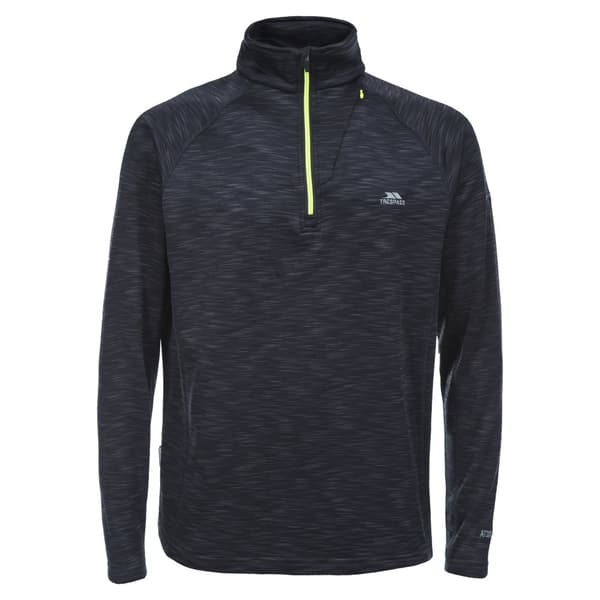 Trespass Herre Collins Half Zip Fleece Top med halv lynlås