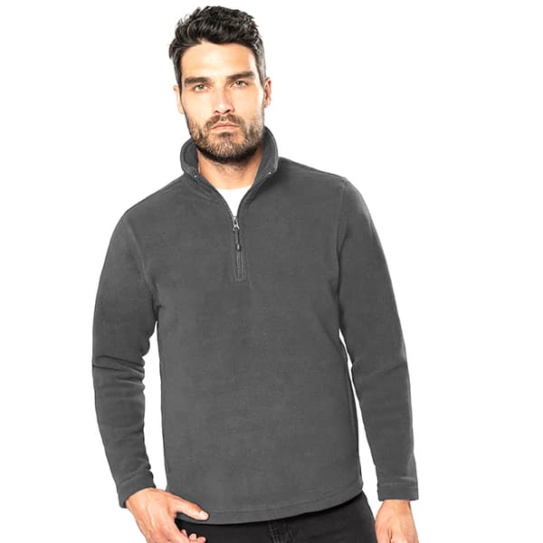 Kariban Mens Enzo 1/4 Zip Fleece Top