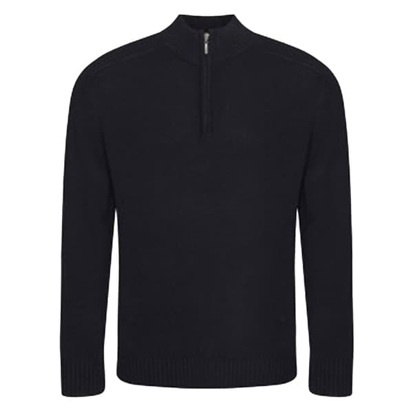 Ecologie Mens Wakhan Zip Neck Sweater Black S