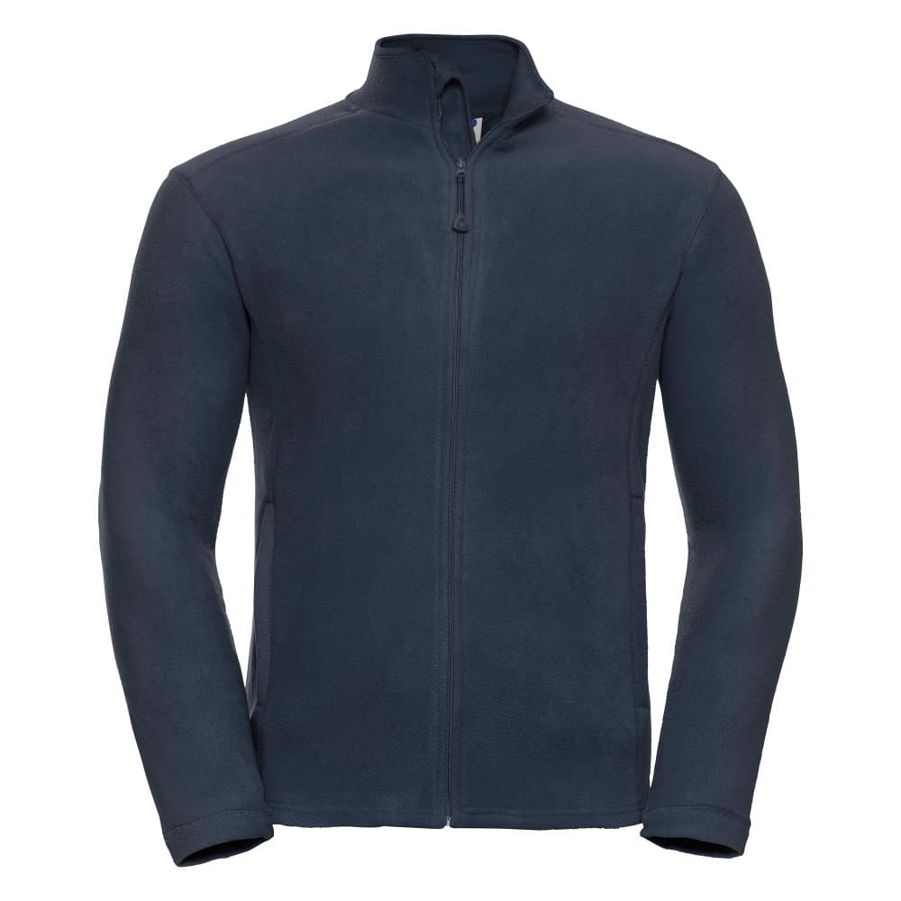 Russell Europe Mens Full Zip Anti-Pill Microfleece Top med full dragkedja