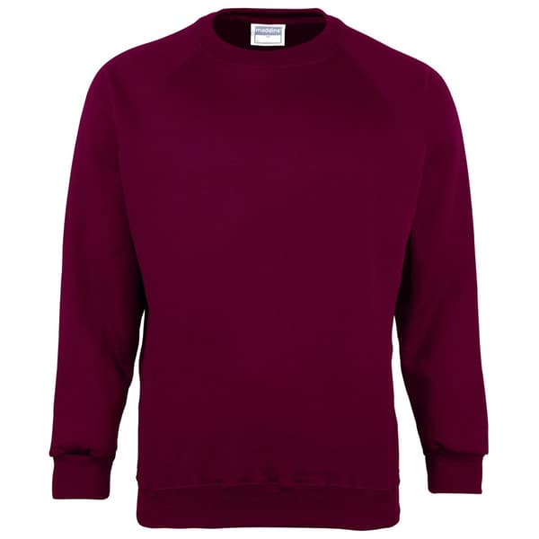 Maddins Unisex unisex Coloursure Sweatshirt med rund hals / skoletøj til børn (pakke med 2)