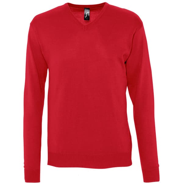 SOLS Mens Galaxy V Neck Sweater Red M