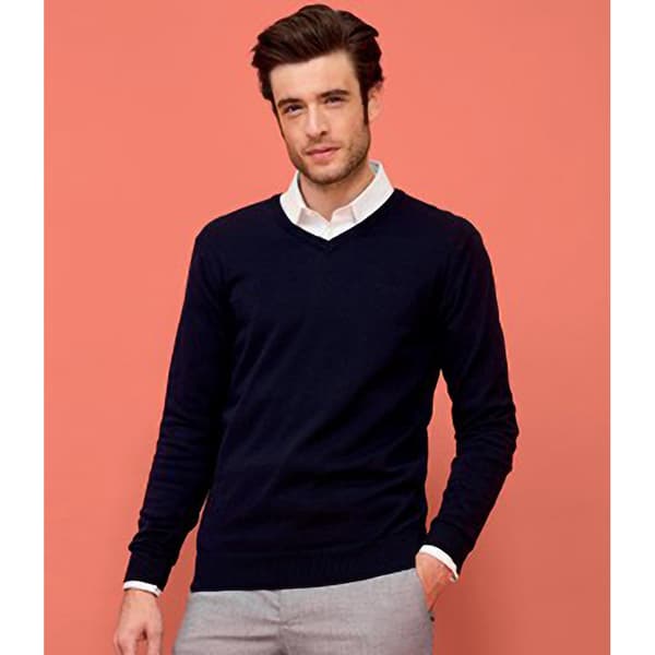 SOLS Herre Galaxy V-hals sweater til mænd