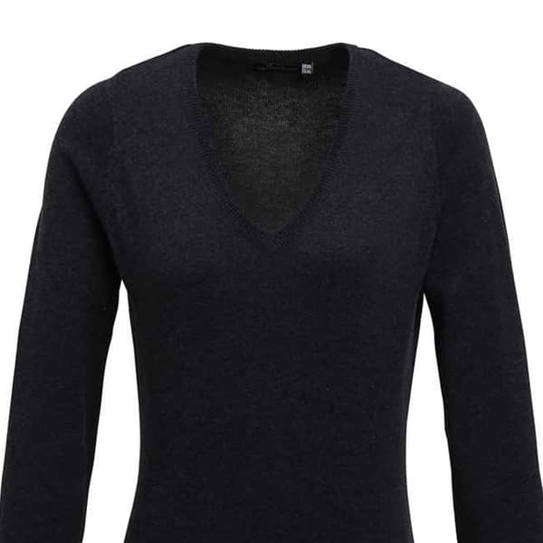 Premier Womens/Ladies V-Neck Knitted Sweater / Top