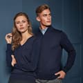 Miniatyrbilde 4 av 5: Premier Womens/Ladies V-Neck Knitted Sweater / Top