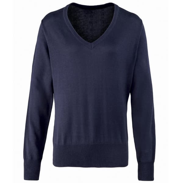 Premier Kvinder/Damer V-hals strikket sweater / top