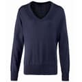 Miniatyrbilde 1 av 5: Premier Womens/Ladies V-Neck Knitted Sweater / Top