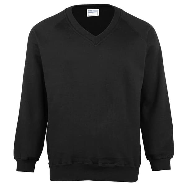 Maddins Coloursure V-hals sweatshirt til mænd Black S