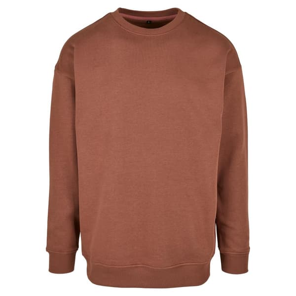 Build Your Brand Mens Crew Neck Plain Sweatshirt