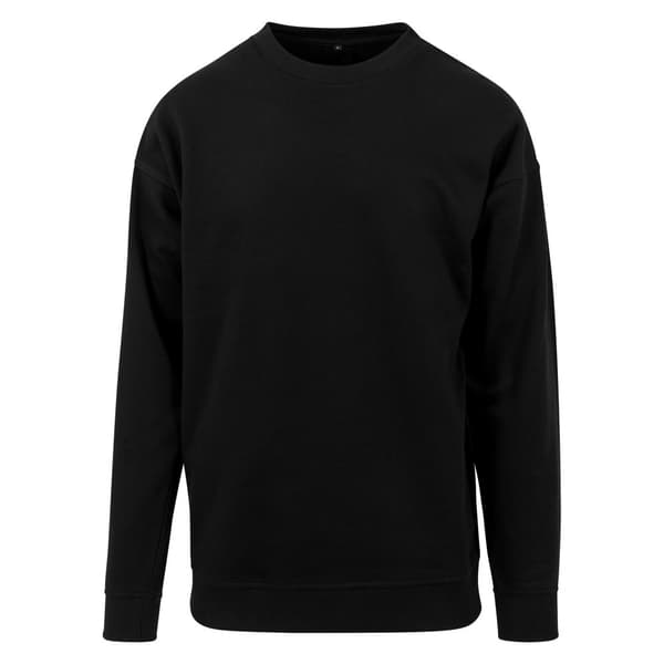 Build Your Brand Mens Crew Neck Plain Sweatshirt