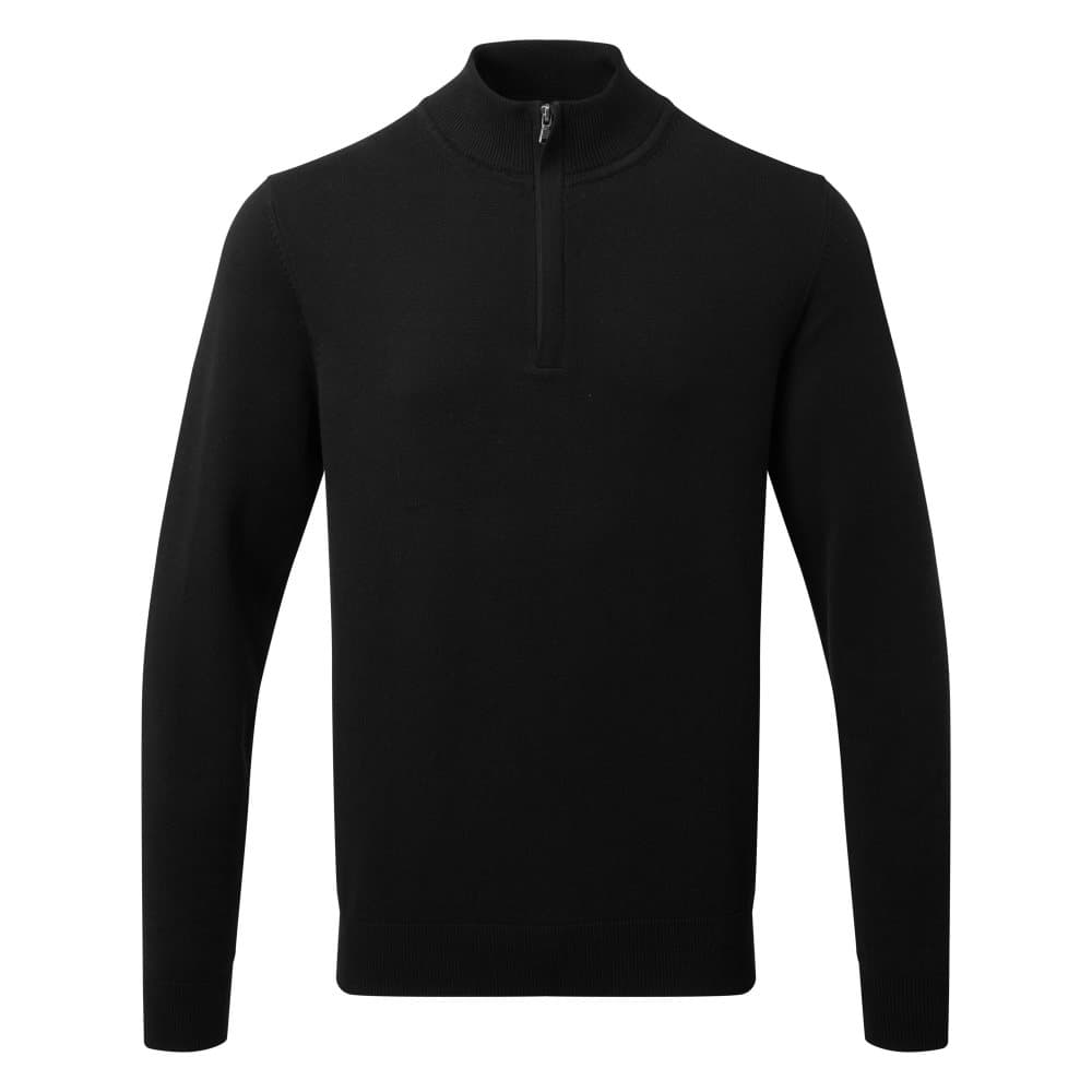 Asquith & Fox Mens Cotton Blend Zip Sweatshirt