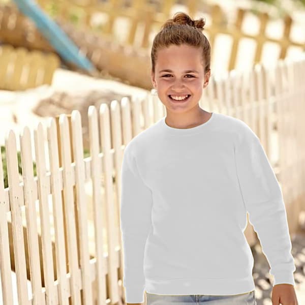Fruit of the Loom Unisex Unisex Classic 80/20 Set-In Sweatshirt för barn
