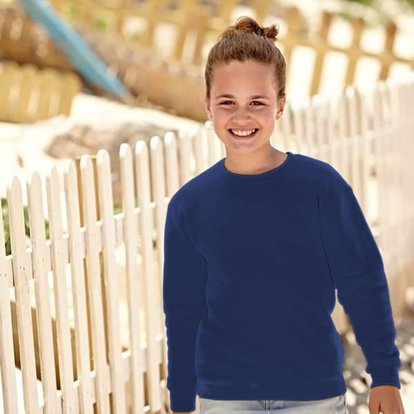 Fruit of the Loom Unisex Unisex Classic 80/20 Set-In Sweatshirt för barn