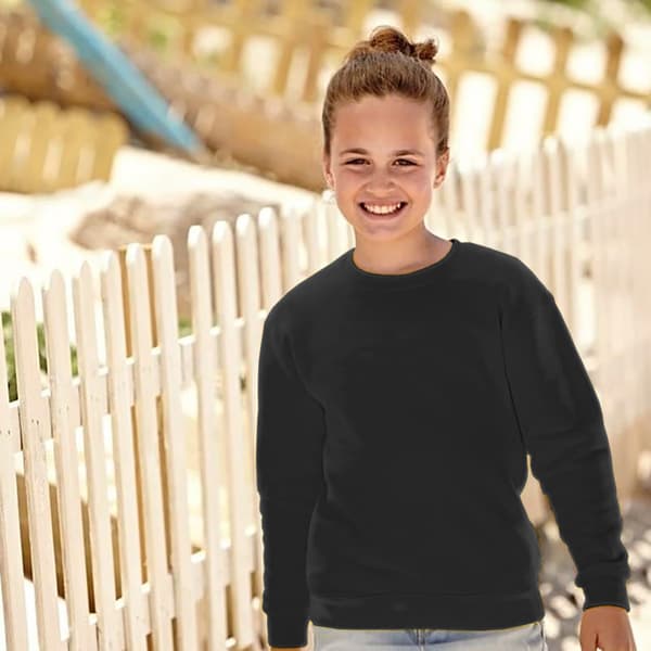 Fruit of the Loom Unisex Unisex Classic 80/20 Set-In sweatshirt til børn