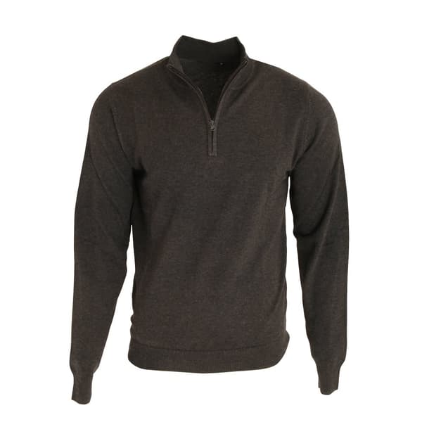 Premier Herr 1/4 Zip Neck stickad tröja med dragkedja
