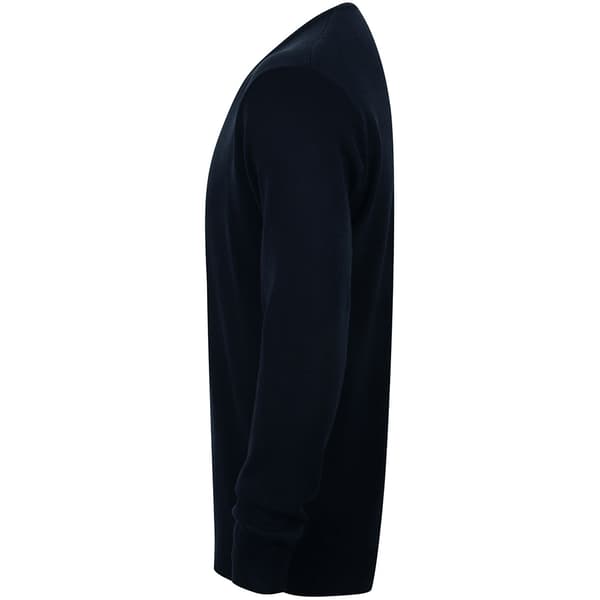 Henbury Herre 12 Gauge finstrikket V-hals trøje / sweatshirt