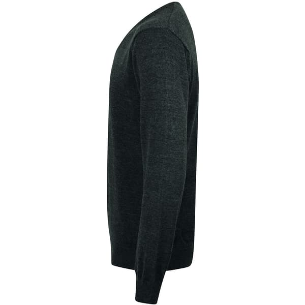 Henbury Herre 12 Gauge finstrikket V-hals trøje / sweatshirt