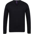 Miniatyrbillede 4 af 5: Henbury Herre 12 Gauge finstrikket V-hals trøje / sweatshirt