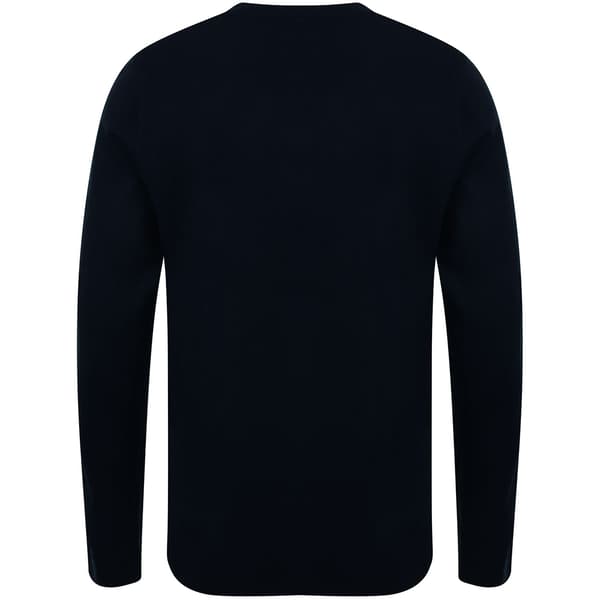Henbury Herre 12 Gauge finstrikket V-hals trøje / sweatshirt