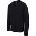 Miniatyrbilde 5 av 5: Henbury Mens 12 Gauge Fine Knit V-Neck Jumper / Sweatshirt
