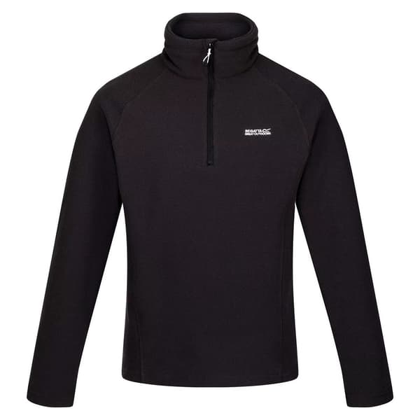Regatta Great Outdoors Mens Kenger Half Zip Honeycomb Fleece för män Black L