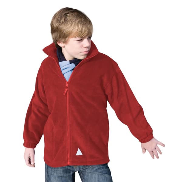Result Barn/Kids Full Zip Active Anti Pilling Fleece Jacket med full dragkedja