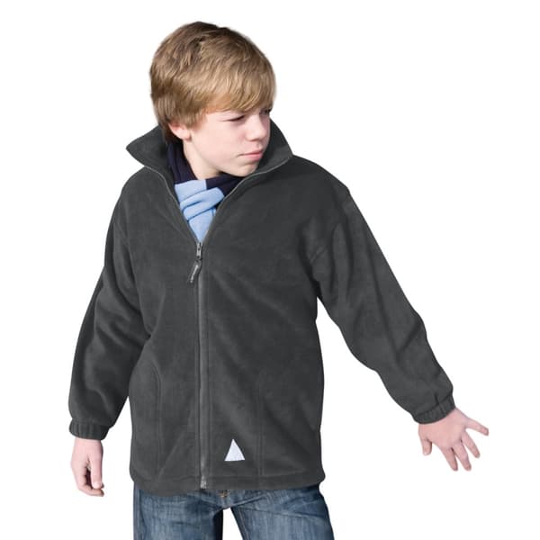 Result Barn/Kids Full Zip Active Anti Pilling Fleece Jacket med full dragkedja