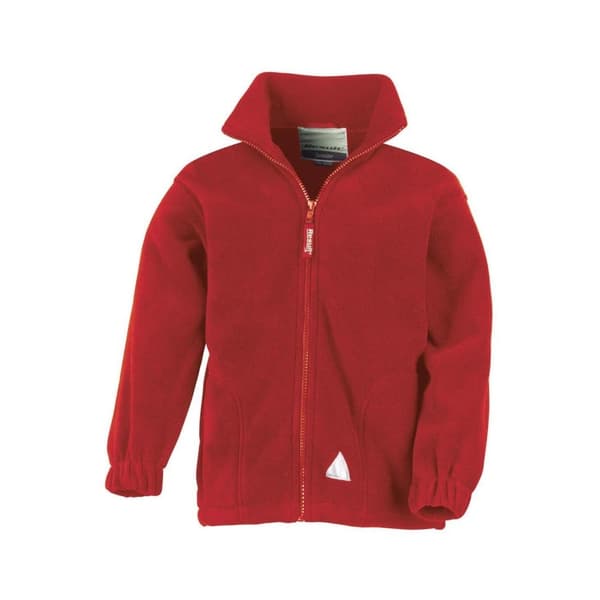 Result Barn/Kids Full Zip Active Anti Pilling Fleece Jacket med full dragkedja