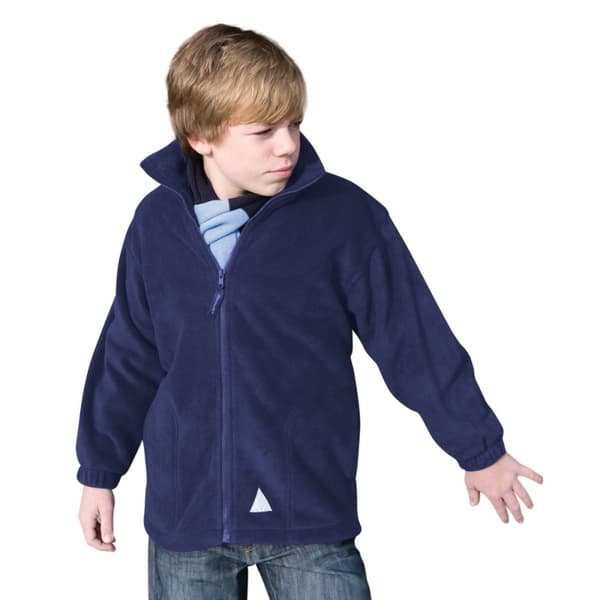 Result Barn/Kids Full Zip Active Anti Pilling Fleece Jacket med full dragkedja