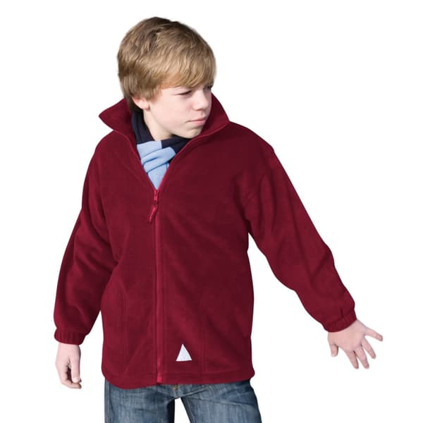 Result Barn/Kids Full Zip Active Anti Pilling Fleece Jacket med full dragkedja