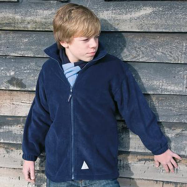 Result Barn/Kids Full Zip Active Anti Pilling Fleece Jacket med full dragkedja
