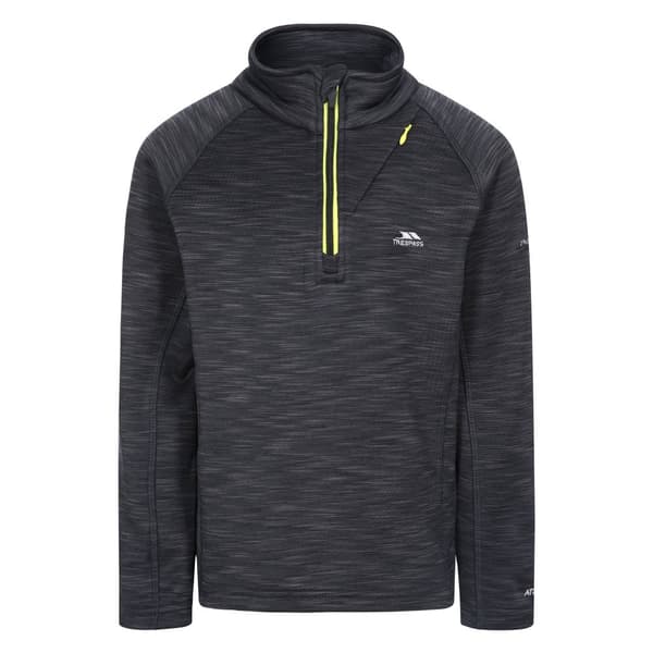 Trespass Childrens Boys Edvin Fleece Top Black Marl 3/4 Years