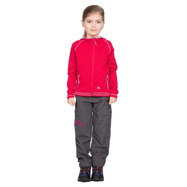 Trespass Barnflickor Goodness Full Zip Hooded Fleecejacka med full dragkedja