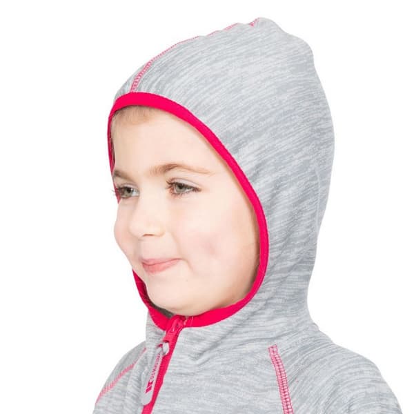 Trespass Barnflickor Goodness Full Zip Hooded Fleecejacka med full dragkedja