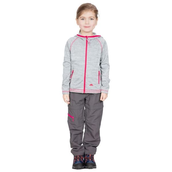 Trespass Barnflickor Goodness Full Zip Hooded Fleecejacka med full dragkedja