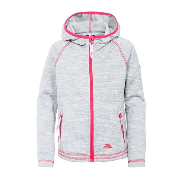 Trespass Barnflickor Goodness Full Zip Hooded Fleecejacka med full dragkedja