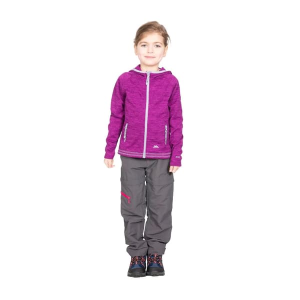 Trespass Barnflickor Goodness Full Zip Hooded Fleecejacka med full dragkedja