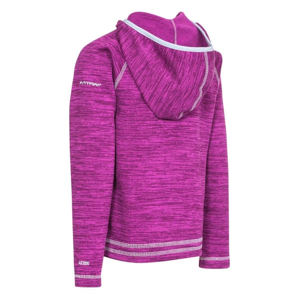 Trespass Barnflickor Goodness Full Zip Hooded Fleecejacka med full dragkedja