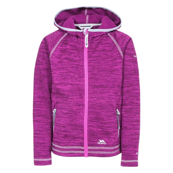 Trespass Barnflickor Goodness Full Zip Hooded Fleecejacka med full dragkedja