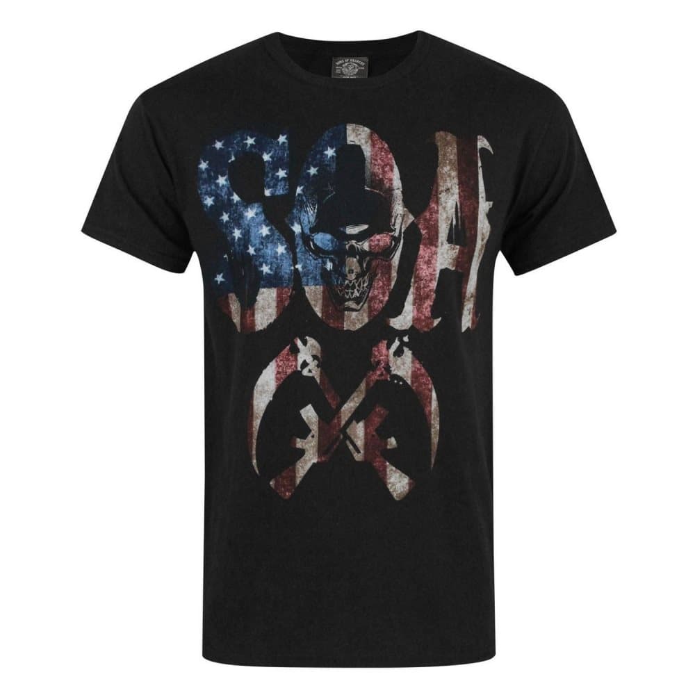 Sons Of Anarchy Americana & Crossed Rifles T-Shirt för män