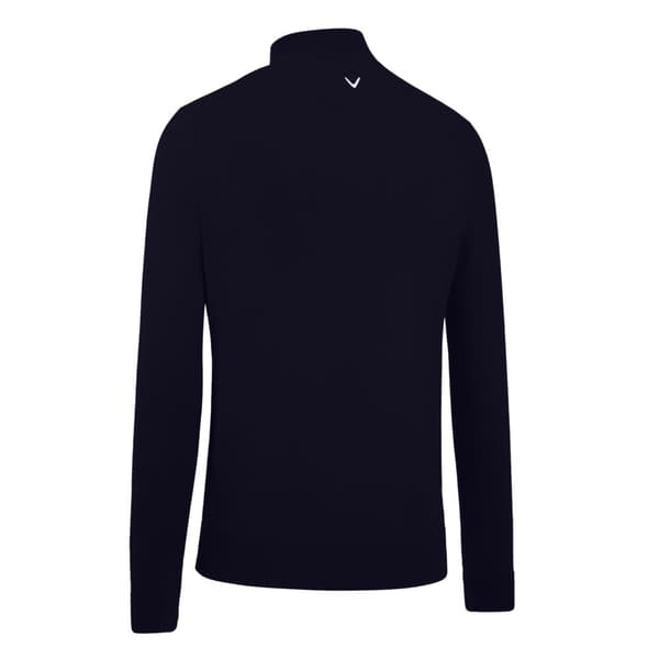Callaway Mens Ribbed Zip Merino Sweater