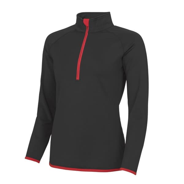 AWDis Just Cool Womens/Ladies Half Zip Sweatshirt
