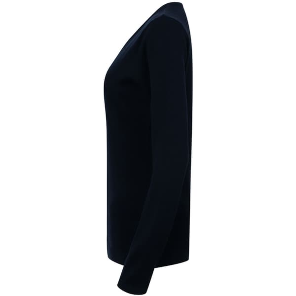 Henbury Dame/Damer 12 Gauge finstrikket V-hals trøje / sweatshirt
