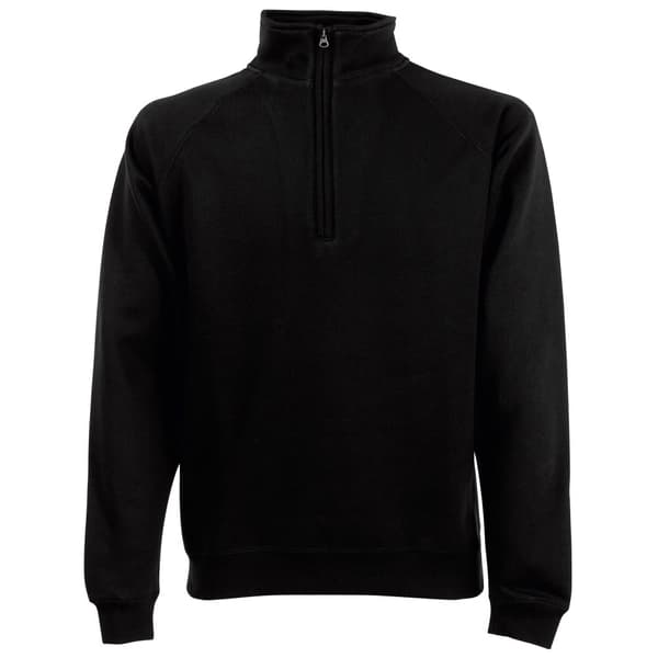 Fruit of the Loom Herre Premium 70/30 Zip Neck Sweatshirt med lynlås til mænd