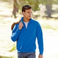 Miniatyrbillede 3 af 3: Fruit of the Loom Herre Premium 70/30 Zip Neck Sweatshirt med lynlås til mænd