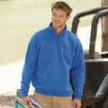 Miniatyrbillede 2 af 3: Fruit of the Loom Herre Premium 70/30 Zip Neck Sweatshirt med lynlås til mænd