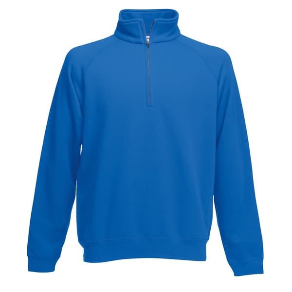 Fruit of the Loom Herre Premium 70/30 Zip Neck Sweatshirt med lynlås til mænd